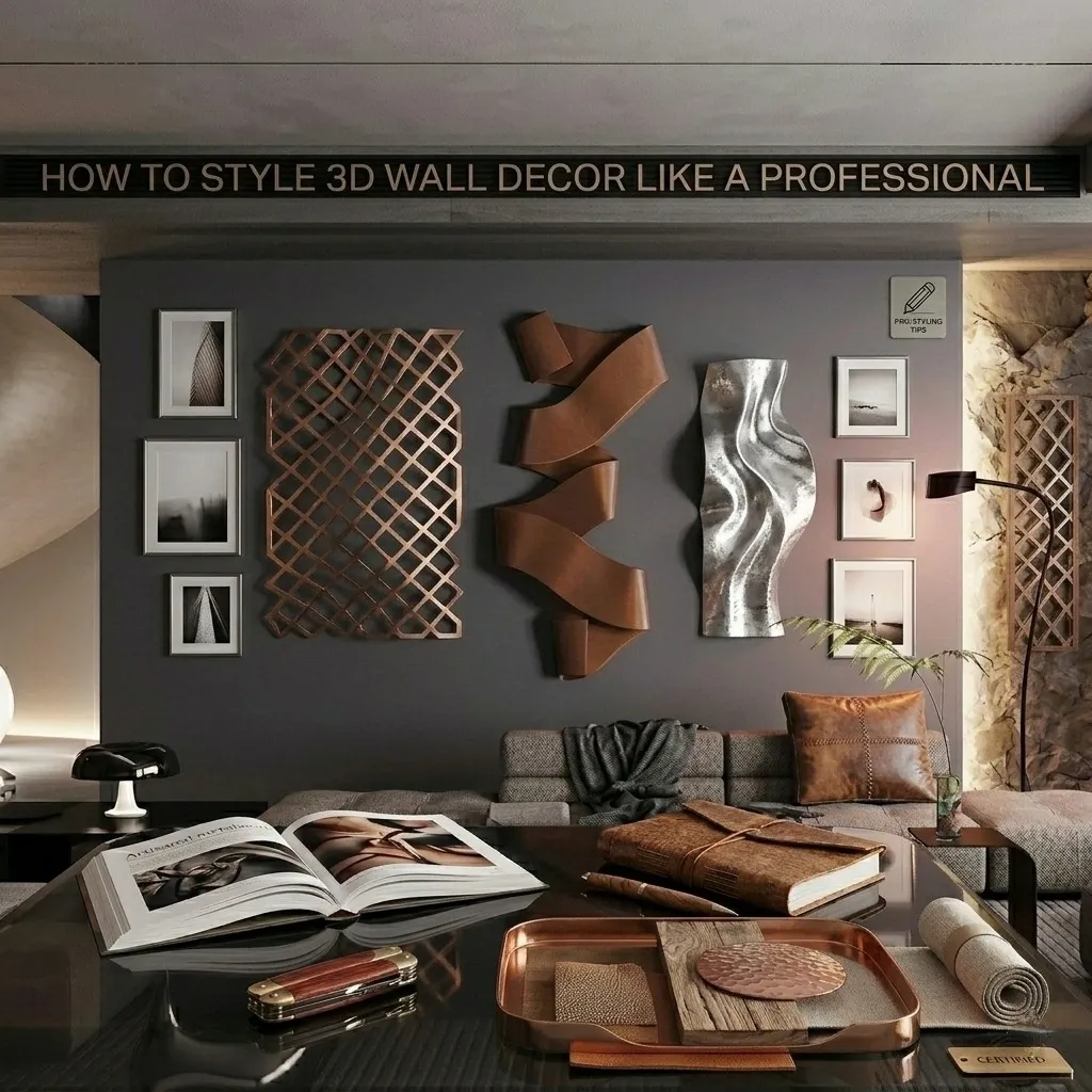 Home wall decoration with sculptural wall art